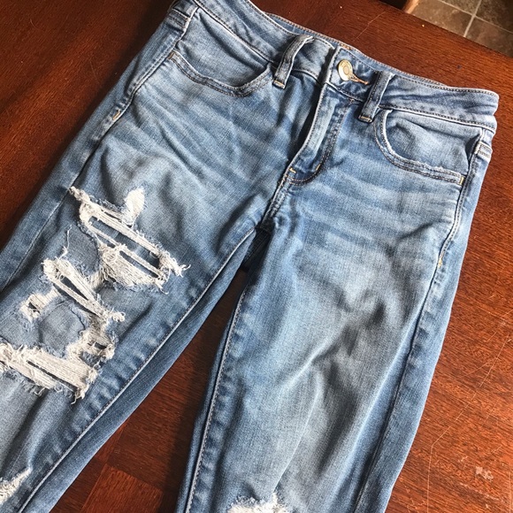 AE Super Stretch Ripped Jeans - Picture 3 of 4